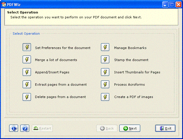 PDFWiz Screenshot
